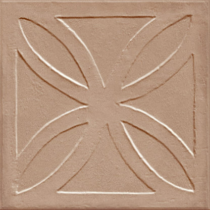 Amuri Cotto 8 x 8 struttura 3D gelosia porcelain wall / floor tile