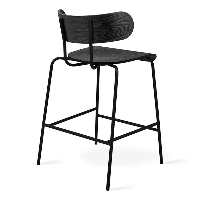 Gus* Modern BANTAM Black Ash counter stool