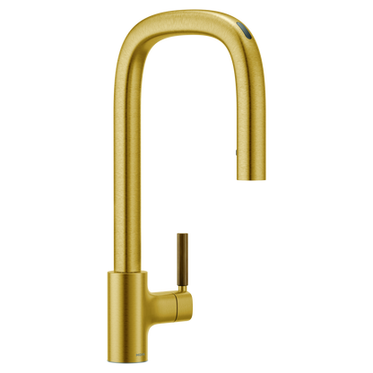 Moen TENON™ Brushed Gold smart kitchen faucet with motion control