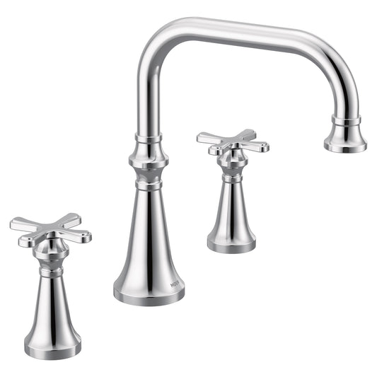 Moen COLINET™ Chrome deck mount tub filler - X-handle