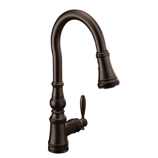 Moen WEYMOUTH® Oil Rubbed Bronze pulldown kitchen faucet