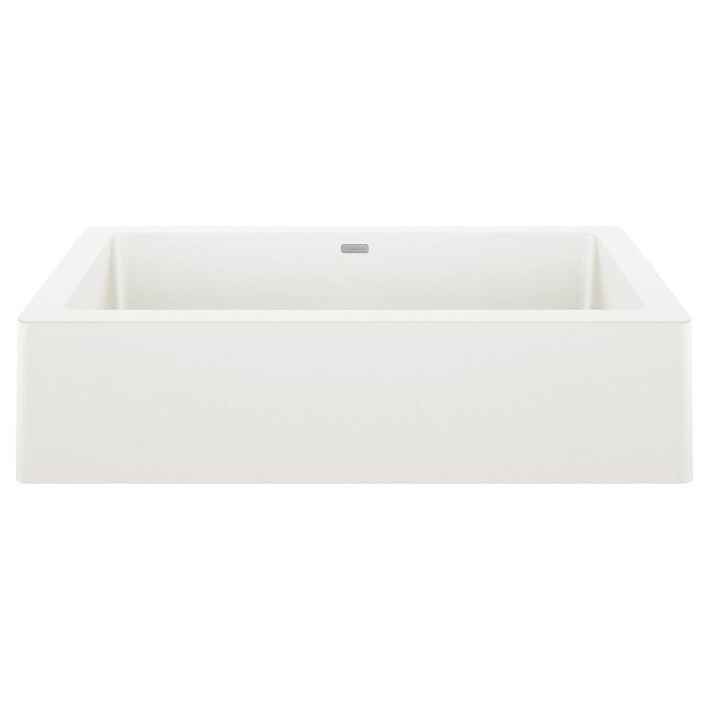 Blanco VINTERA 30 White Silgranit super single farmhouse kitchen sink