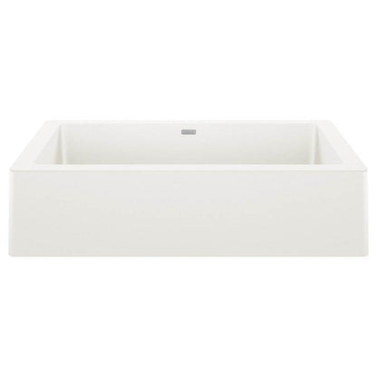 Blanco VINTERA 30 White Silgranit super single farmhouse kitchen sink