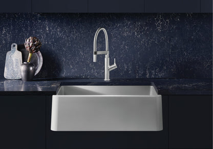 Blanco IKON 33 Anthracite Silgranit super single farmhouse kitchen sink