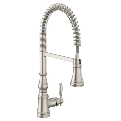 Moen WEYMOUTH Stainless spring pulldown kitchen faucet