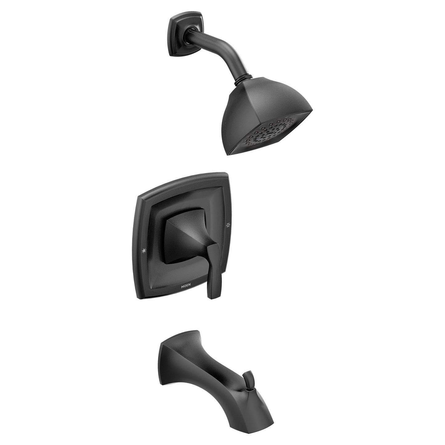 Moen T2693BL | black Voss tub / shower faucet - Posi-Temp / 6325