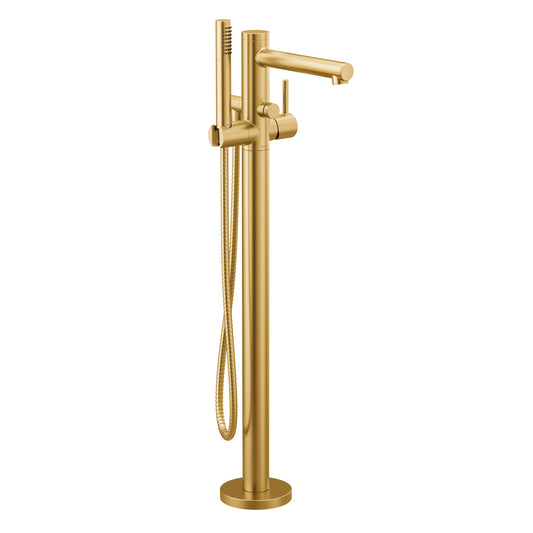 Moen ALIGN® Brushed Gold tub filler with hand shower