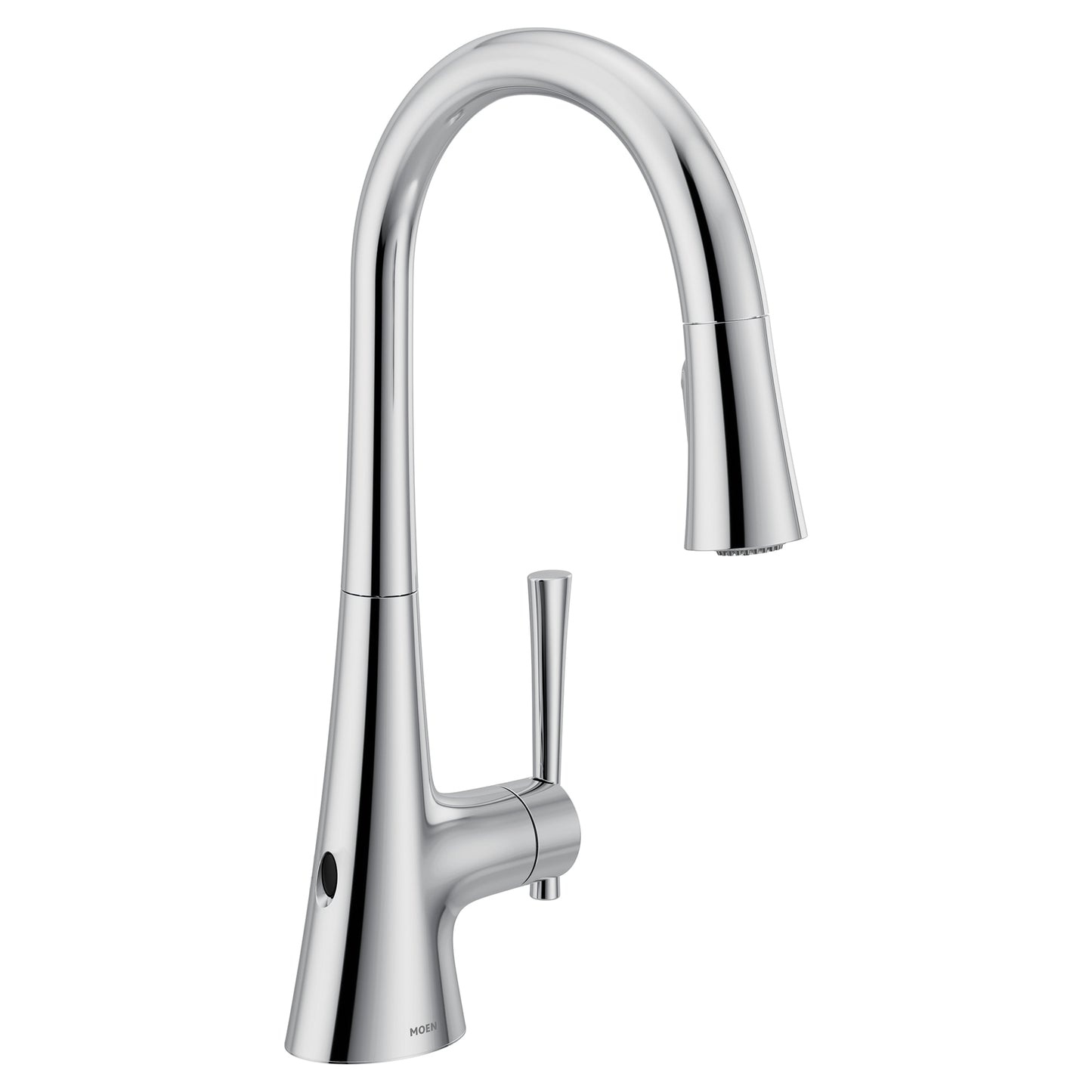 Moen 9126EWC | chrome KURV hands-free kitchen faucet