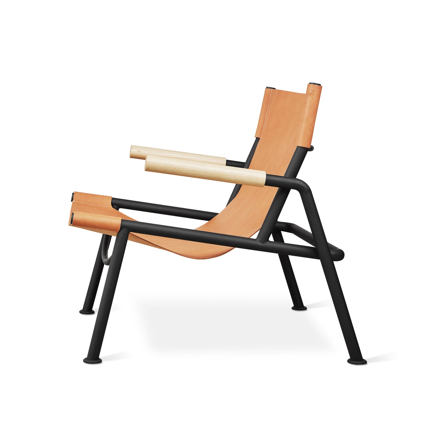 Gus* Modern WYATT Sling Chair - Sorrel Havana Leather