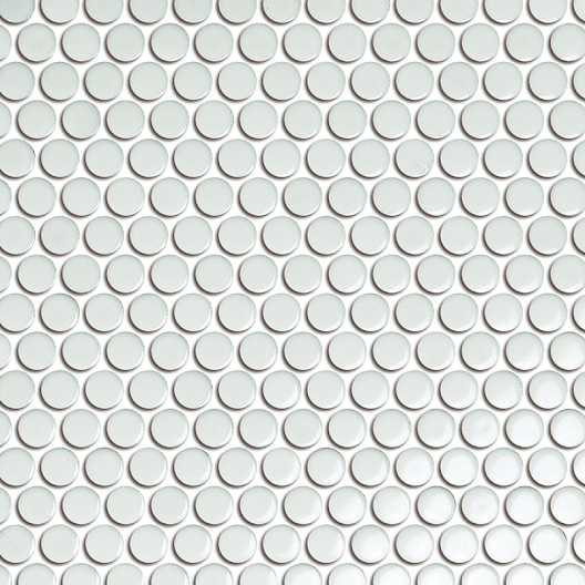 PENNY ROUND 3/4-inch Rainy Sky glossy mosaic wall tile