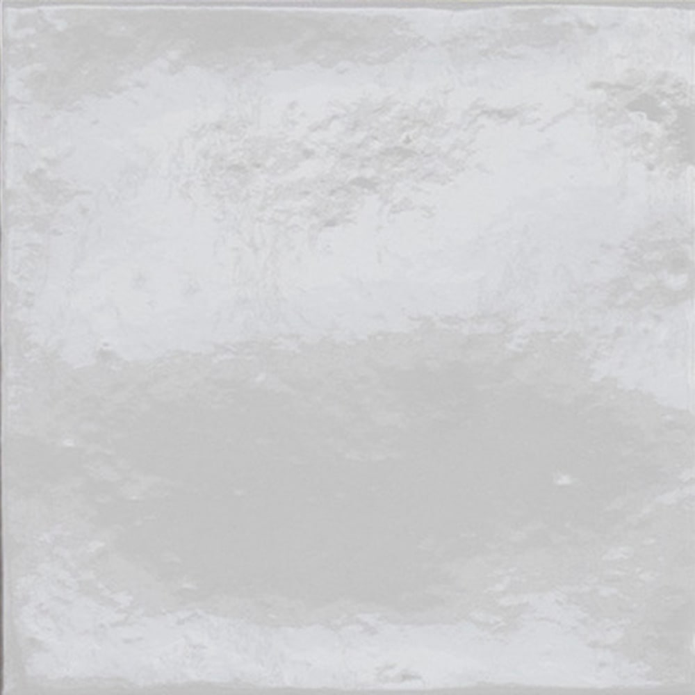 AMURI Bianco 8 x 8 glossy porcelain wall / floor tile