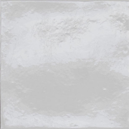 AMURI Bianco 8 x 8 glossy porcelain wall / floor tile