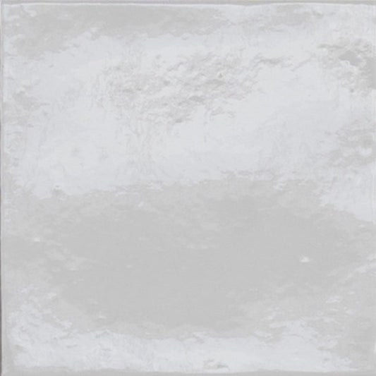 AMURI Bianco 8 x 8 glossy porcelain wall / floor tile