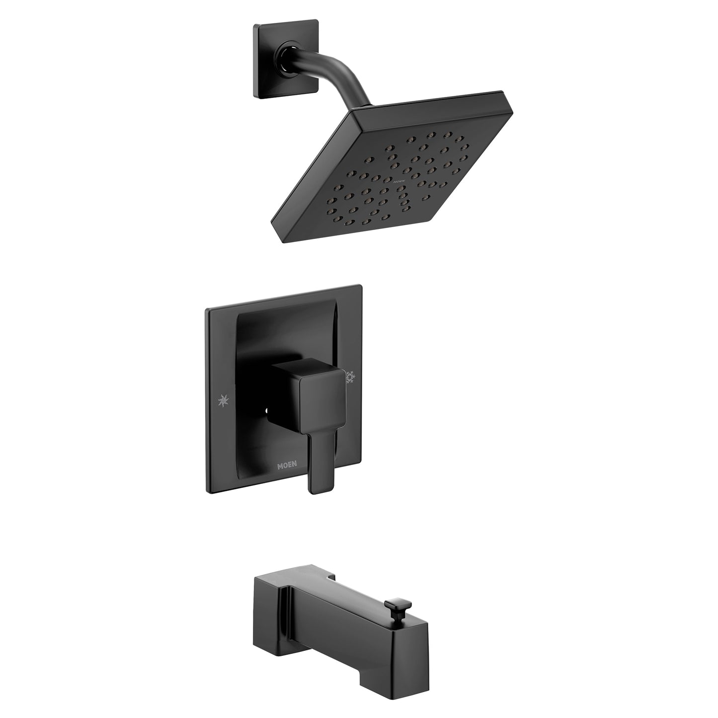 Moen TS2713BL | black 90 Degree Posi-Temp tub & shower faucet