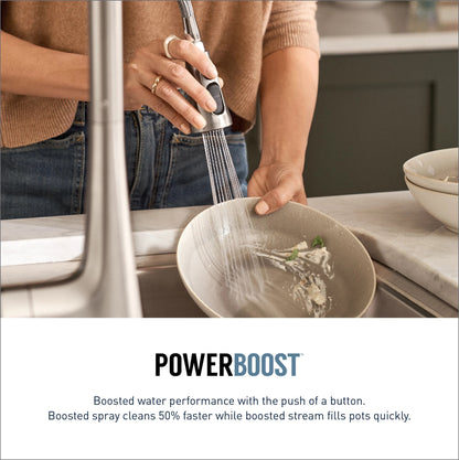 Moen BRANTFORD® Stainless hands-free kitchen faucet