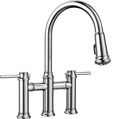 Blanco EMPRESSA Chrome bridge kitchen faucet