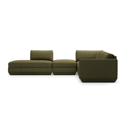 Gus* Modern PODIUM 5PC Seating Group A | Left - Copenhagen Terra