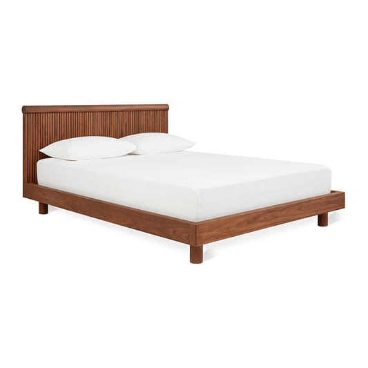 Gus* Modern ODEON Classic Walnut queen bed