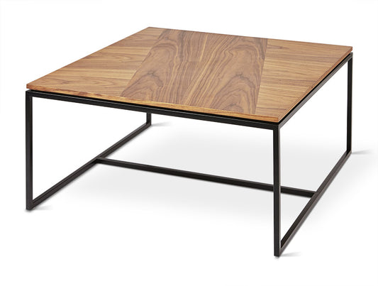 Gus* Modern TOBIAS Natural Walnut square coffee table