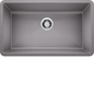 Blanco PRECIS U Metallic Gray ilgranit super single kitchen sink