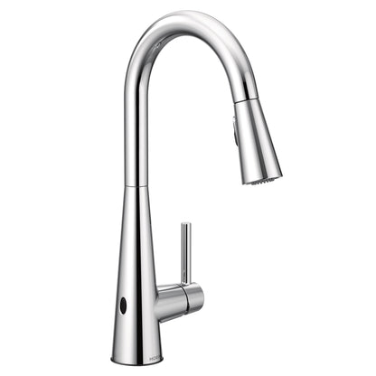 Moen SLEEK® Chrome hands-free kitchen faucet