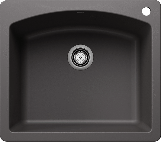 Blanco DIAMOND 1 Cinder Silgranit single bowl kitchen sink