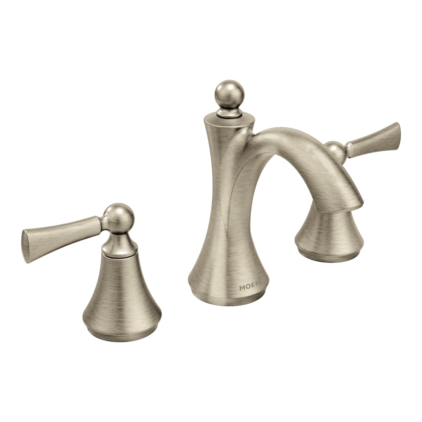 Moen WYNFORD® Brushed Nickel widespread vanity faucet