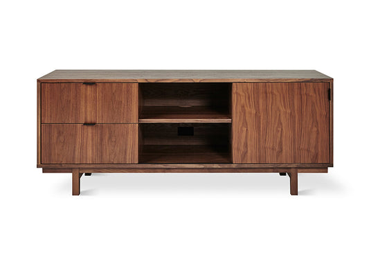 Gus* Modern BELMONT Natural Walnut media stand