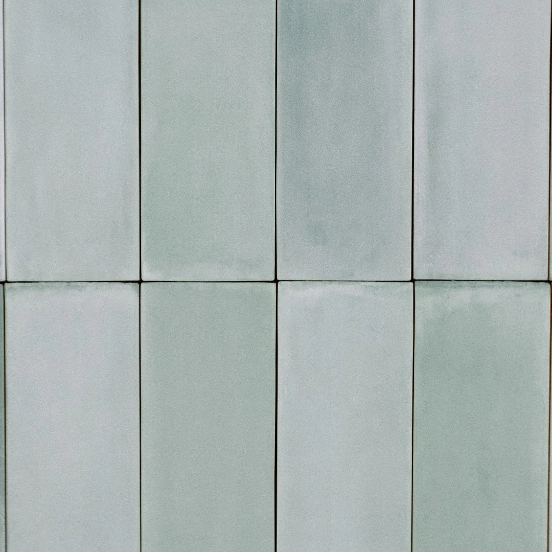 TBRICK/TINT Sea Glass 2 x 6.5 zellige style matte ceramic wall tile