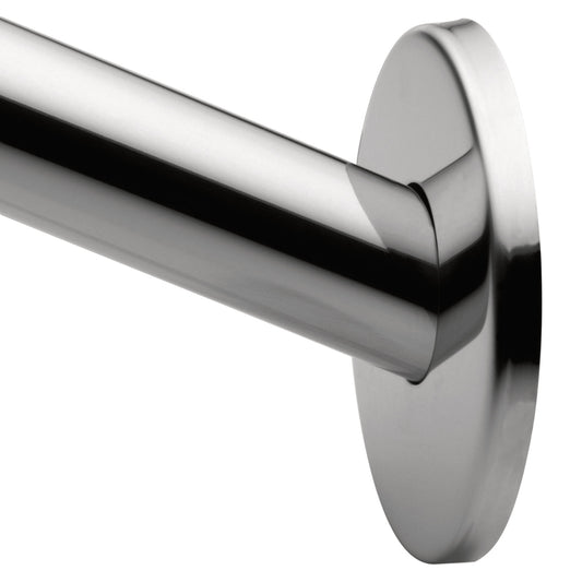 Moen Polished Stainless 60-inch curved shower curtain rod & flange