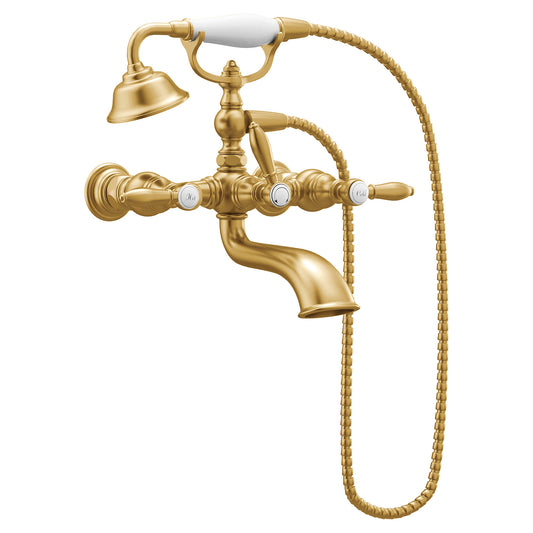 Moen WEYMOUTH® Brushed Gold wall mount or freestanding tub filler