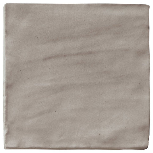 SAHN Taupe 4 x 4 zellige style white body wall tile