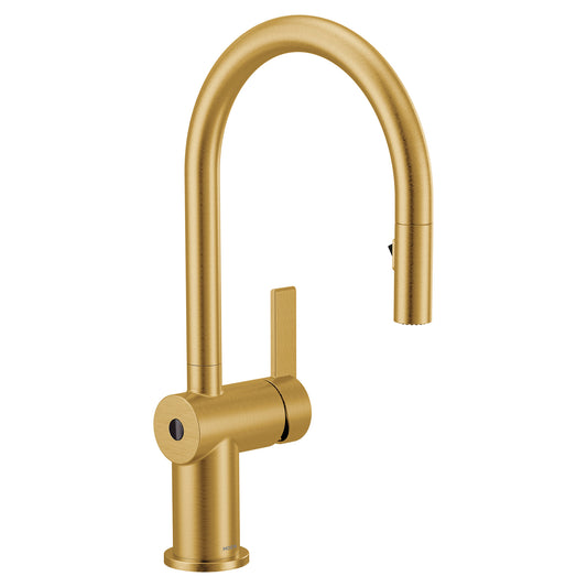 Moen 7622EWBG | gold CIA hands-free kitchen faucet