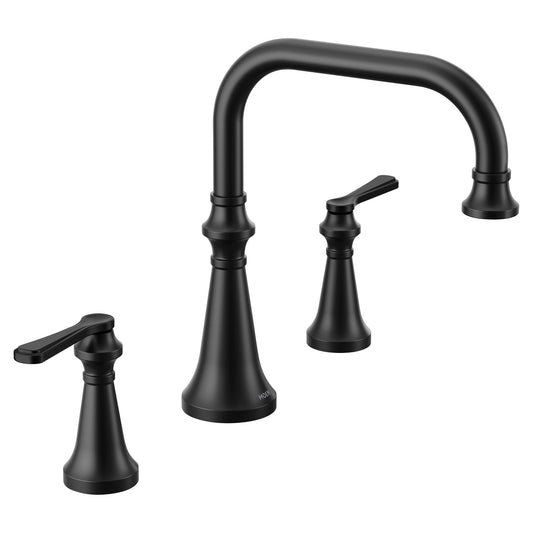 Moen COLINET™ Matte Black deck mount tub filler