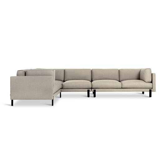 Gus* Modern SILVERLAKE XL Sectional | Left - Andorra Almond