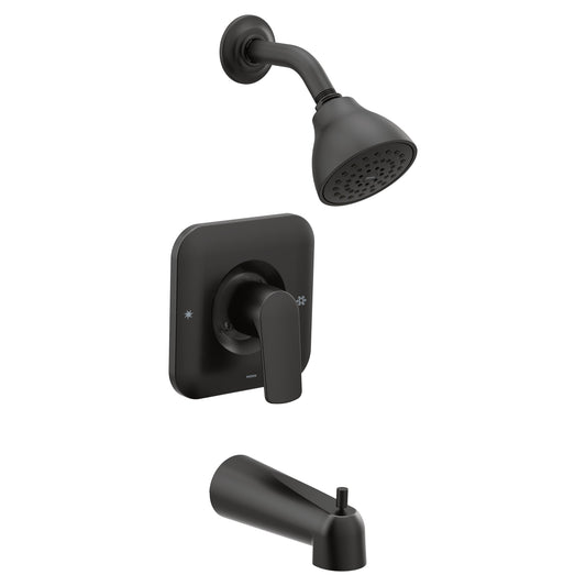 Moen T2813BL | black RIZON Posi-Temp tub & shower faucet / 6322