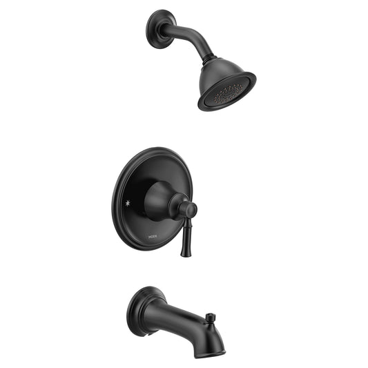 Moen T2183BL | black Dartmoor Posi-Temp tub & shower faucet / 6371