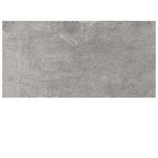 Industria 12 x 24 chromium matte porcelain wall or floor tile