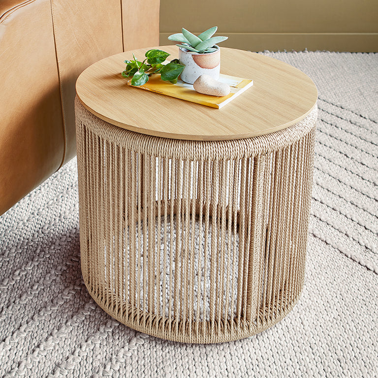 Gus* Modern PALMA White Oak end table