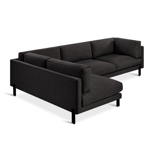 Gus* Modern SILVERLAKE Sectional | Left - Andorra Espresso