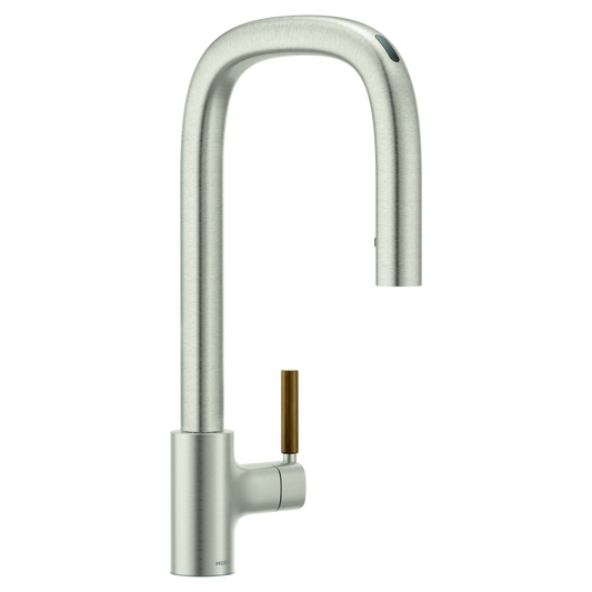 Moen TENON™ Stainless smart kitchen faucet with motion control