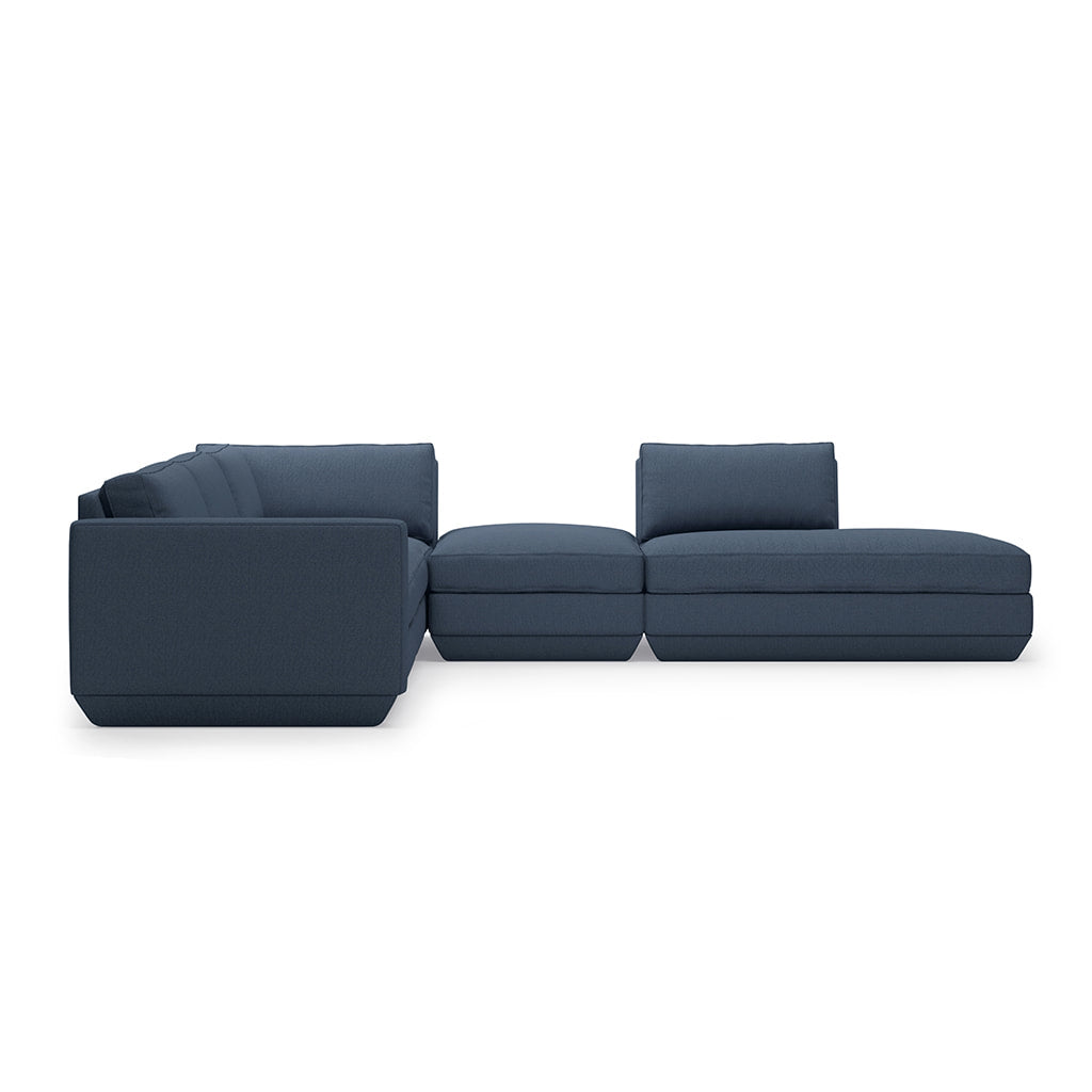 Gus* Modern PODIUM 5PC Seating Group A | Right - Hanson Navy