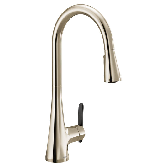 Moen S7235NL | polished nickel Sinema pulldown kitchen faucet