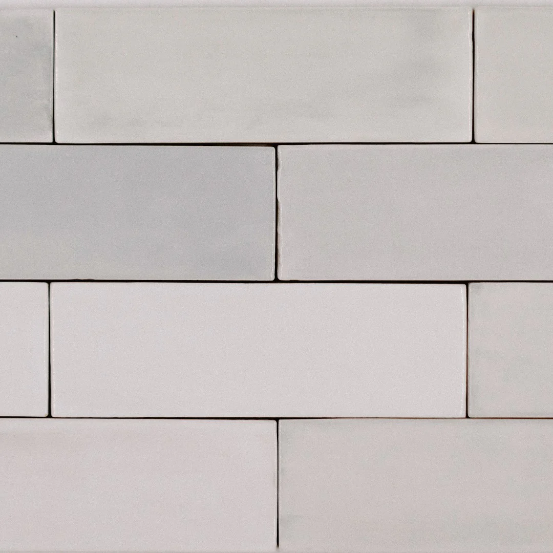 TBRICK/TINT Seashell 2 x 6.5 zellige style glossy ceramic wall tile