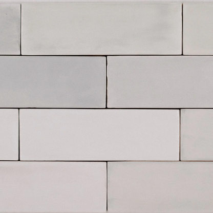 TBRICK/TINT Seashell 2 x 6.5 zellige style glossy ceramic wall tile