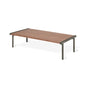 Gus* Modern MANIFOLD Natural Walnut rectangle coffee table