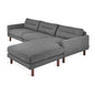 Gus* Modern MILLER Andorra Pewter bi-sectional