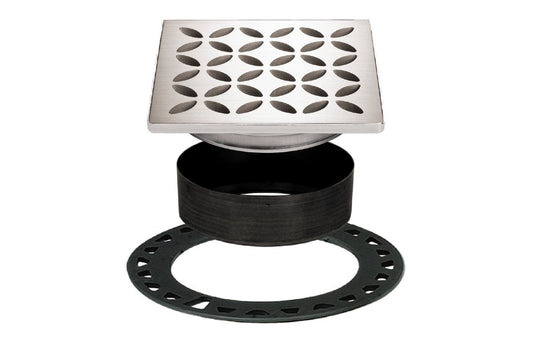 Schluter® KERDI-DRAIN FLORAL Brushed Stainless Steel drain grate