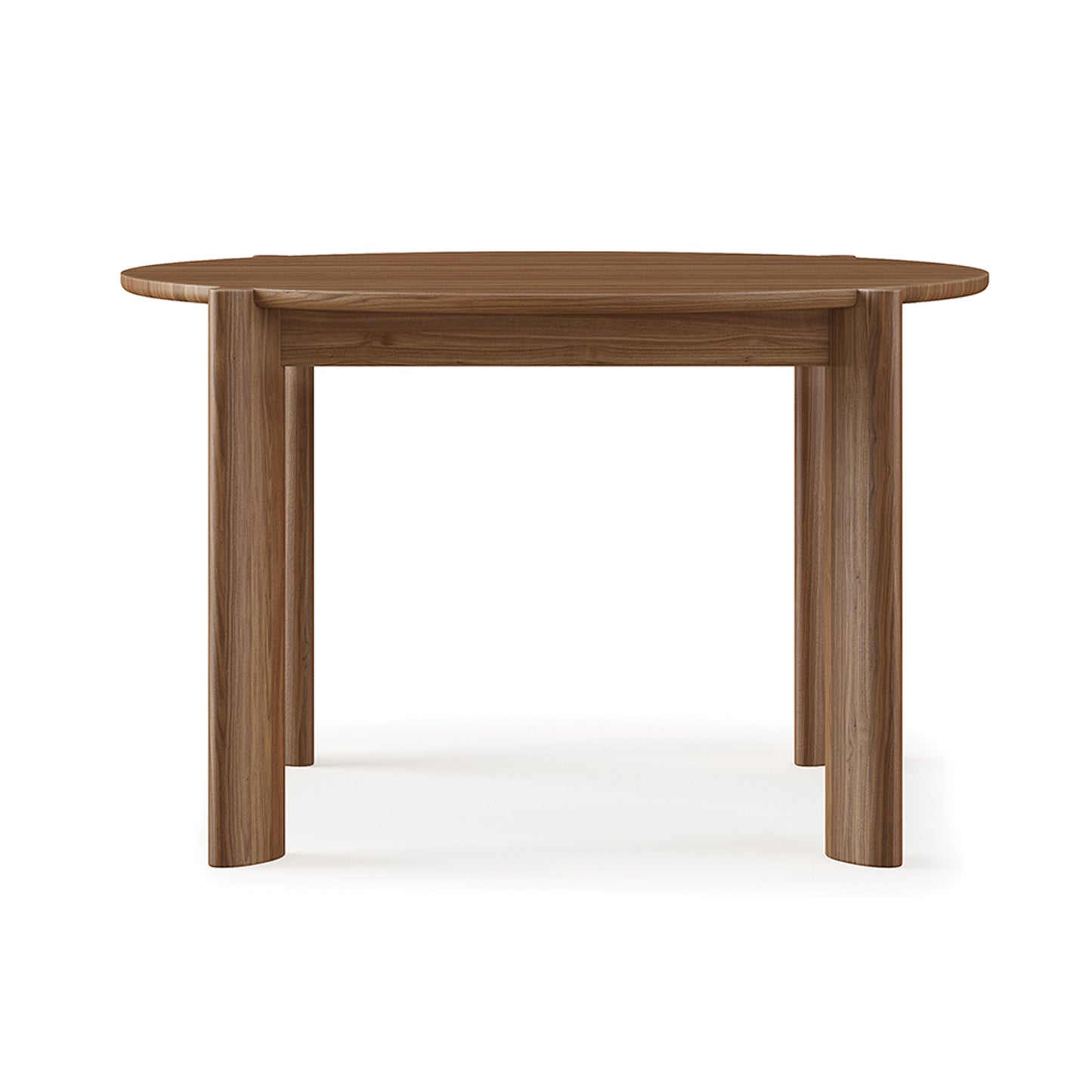 Gus* Modern BANCROFT Classic Walnut round dining table