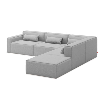 Gus* Modern MIX MODULAR 5PC Sectional | Right - Parliament Stone